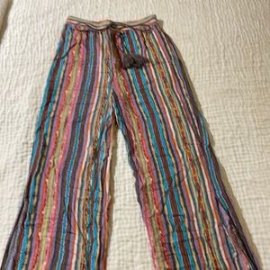 Light weight Lunik striped wide leg pant (S)